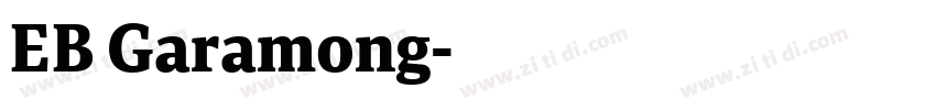 EB Garamong字体转换